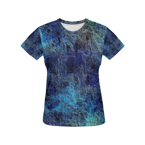 Cool Jewel Tones Abstract All Over Print T-Shirt for Women (USA Size) (Model T40)
