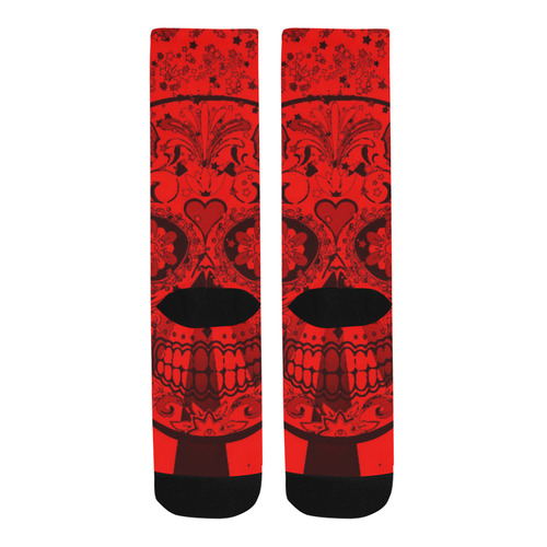 psychedelic Pop Skull 417F by JamColors Trouser Socks