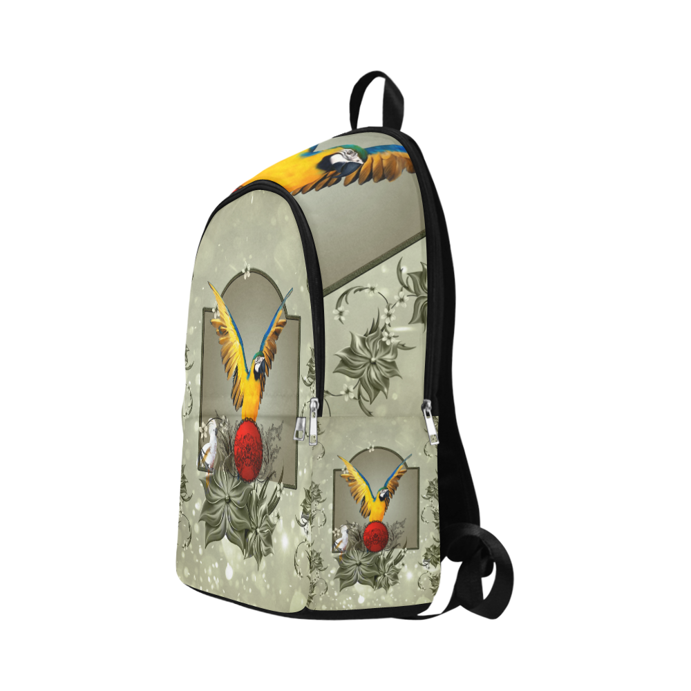 Wonderful parrot Fabric Backpack for Adult (Model 1659)