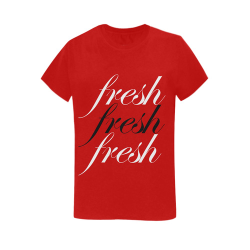 Fresh x3 t-shirt Women's T-Shirt in USA Size (Two Sides Printing)