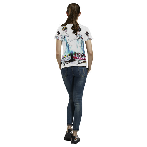 Bridesmaids All Over Print T-Shirt for Women (USA Size) (Model T40)