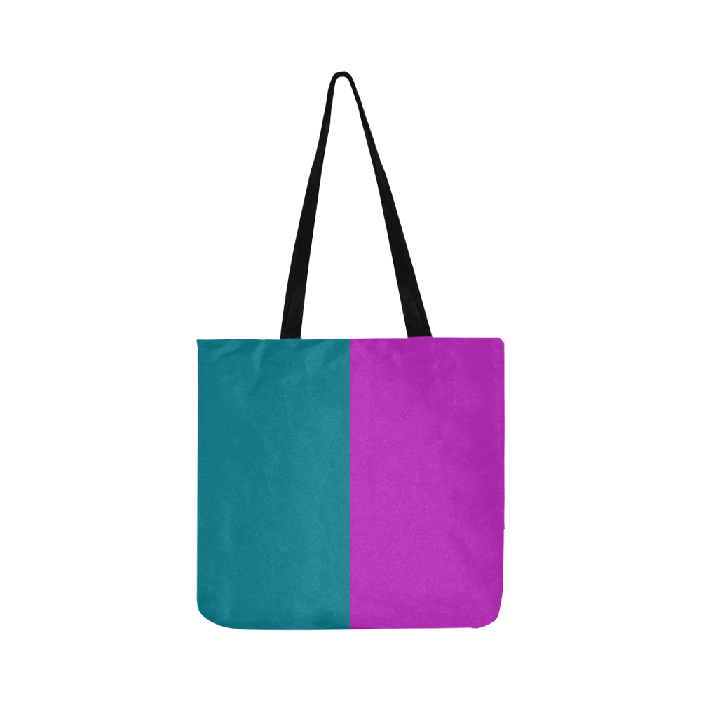 Only two Colors: Petrol Blue - Magenta Pink Reusable Shopping Bag Model 1660 (Two sides)