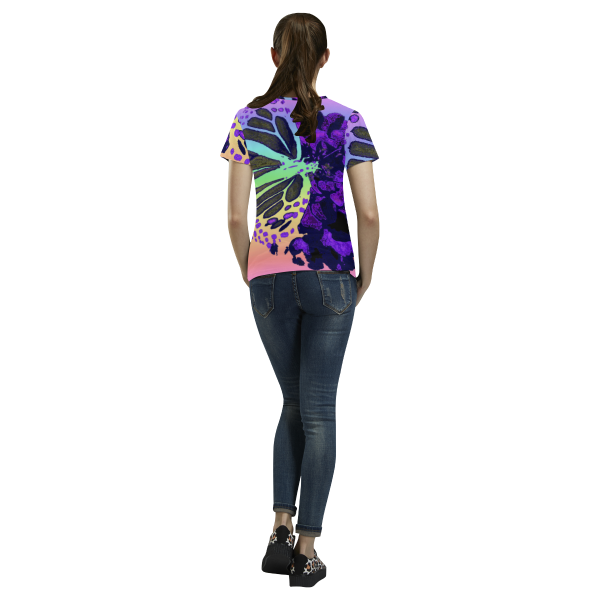 RNBWFLY All Over Print T-Shirt for Women (USA Size) (Model T40)