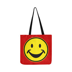 Funny yellow SMILEY for happy people Reusable Shopping Bag Model 1660 (Two sides)