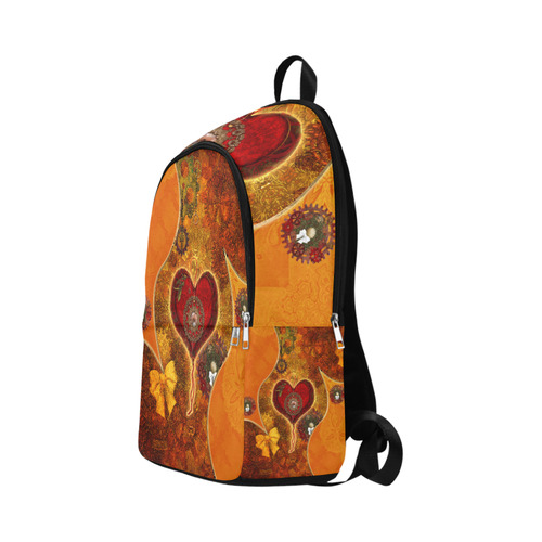 Steampunk decorative heart Fabric Backpack for Adult (Model 1659)