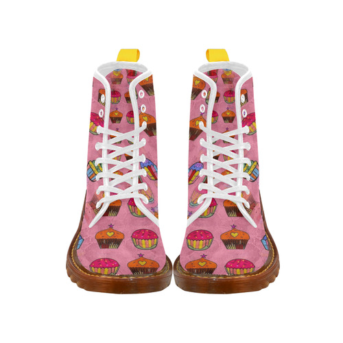 Cupcake Popart by Nico Bielow Martin Boots For Women Model 1203H