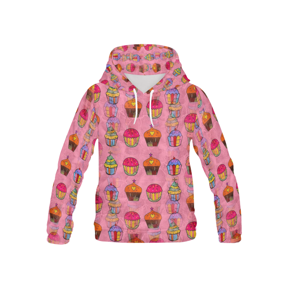 Cupcake Popart by Nico Bielow All Over Print Hoodie for Kid (USA Size) (Model H13)