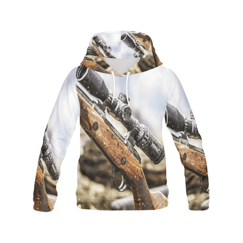 Hunting Inspired All Over Print Hoodie for Men (USA Size) (Model H13)