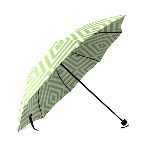 Green White Diamond Foldable Umbrella (Model U01)