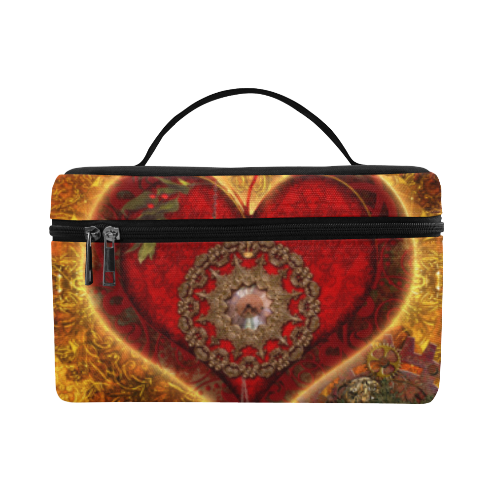 Steampunk decorative heart Lunch Bag/Large (Model 1658)