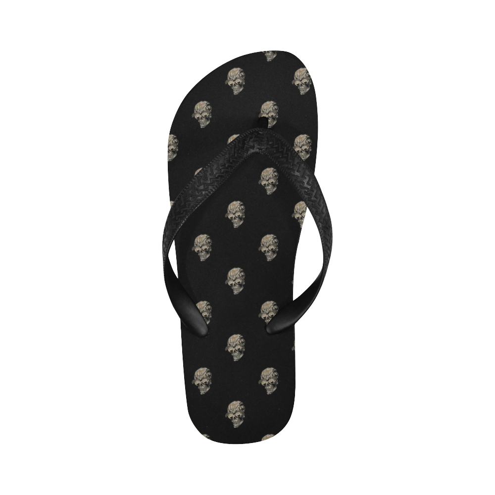 sparkling skulls by JamColors Flip Flops for Men/Women (Model 040)