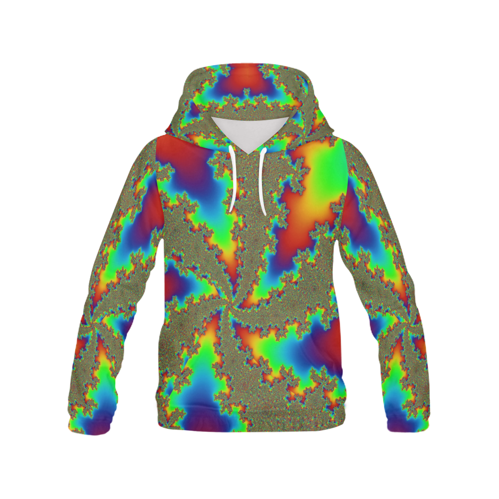Neon Glow by Martina Webster All Over Print Hoodie for Women (USA Size) (Model H13)