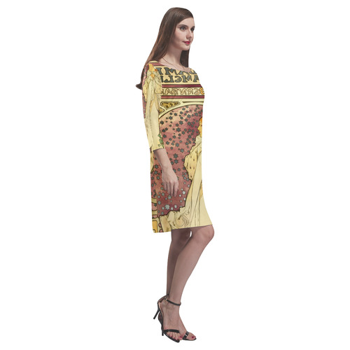 Lady of the Cameliias Rhea Loose Round Neck Dress(Model D22)