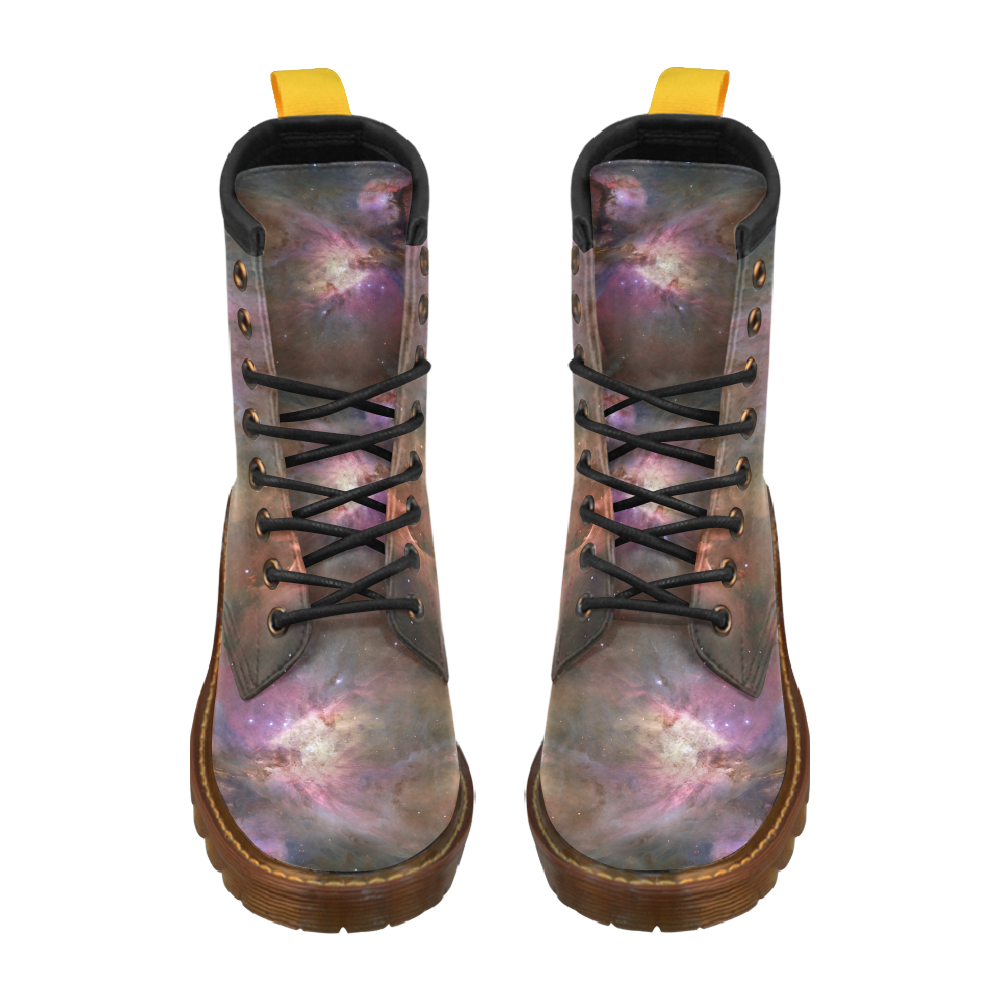 Orion Nebula Hubble 2006 High Grade PU Leather Martin Boots For Men Model 402H