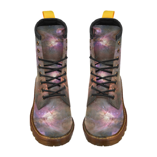Orion Nebula Hubble 2006 High Grade PU Leather Martin Boots For Men Model 402H