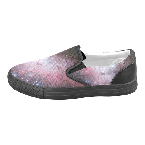 Eagle Nebula Women's Unusual Slip-on Canvas Shoes (Model 019)