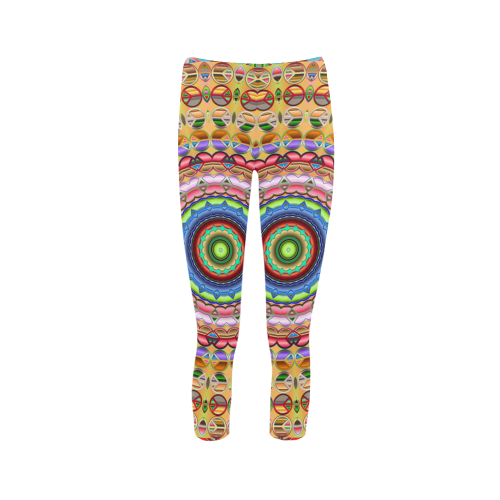 Peace Mandala Capri Legging (Model L02)