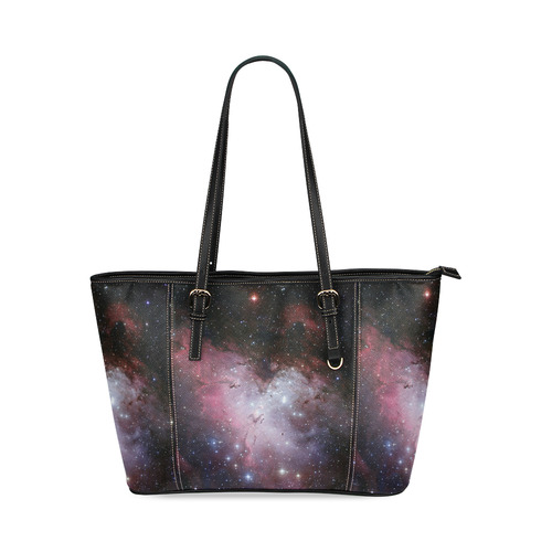 Eagle Nebula Leather Tote Bag/Large (Model 1640)