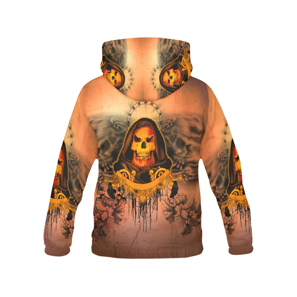 The skulls All Over Print Hoodie for Men (USA Size) (Model H13)