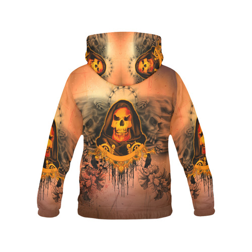 The skulls All Over Print Hoodie for Men (USA Size) (Model H13)