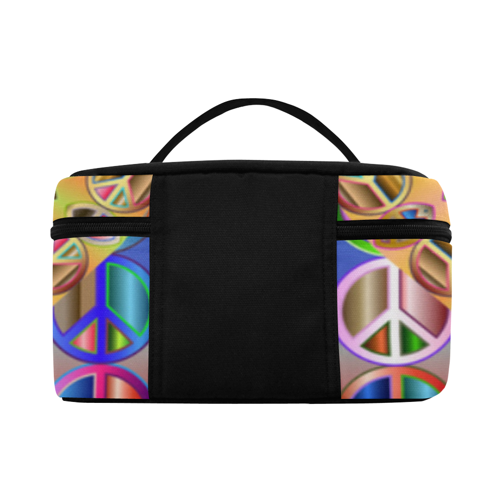 Peace Mandala Cosmetic Bag/Large (Model 1658)