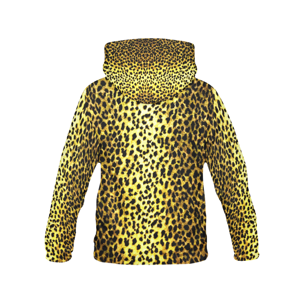LEOPARD wallpaper print All Over Print Hoodie for Men (USA Size) (Model H13)