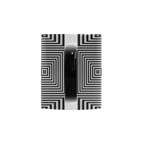 Flickering geometric optical illusion Custom Morphing Mug