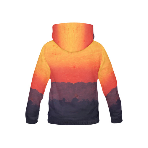 Five Shades of Sunset All Over Print Hoodie for Kid (USA Size) (Model H13)