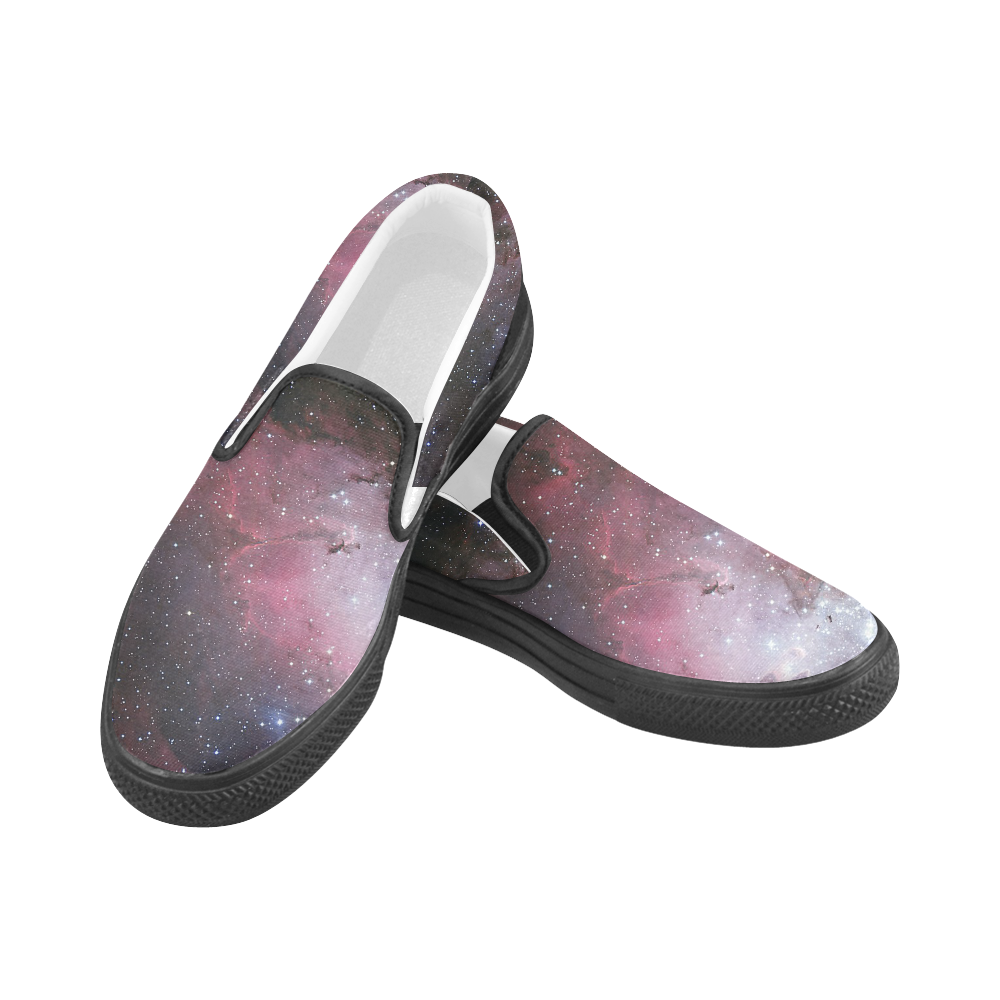 Eagle Nebula Women's Slip-on Canvas Shoes (Model 019)