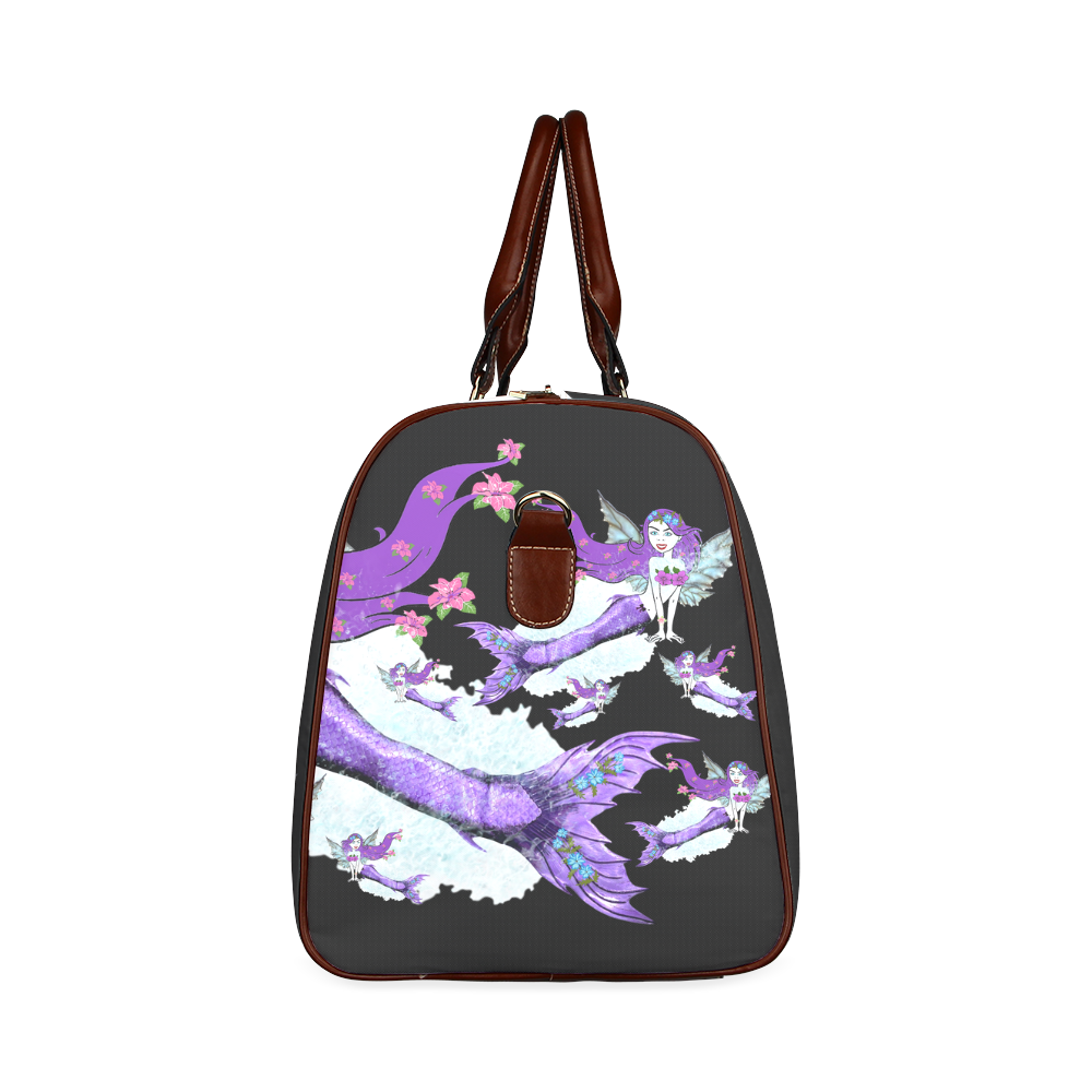 Melody Mermaid Waterproof Travel Bag/Small (Model 1639)