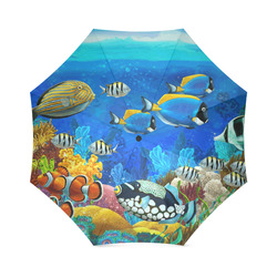 Coloful fish under Sea Foldable Umbrella (Model U01)