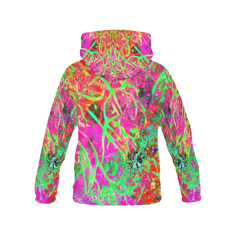Sea weed in Neon by Martina Webster All Over Print Hoodie for Women (USA Size) (Model H13)