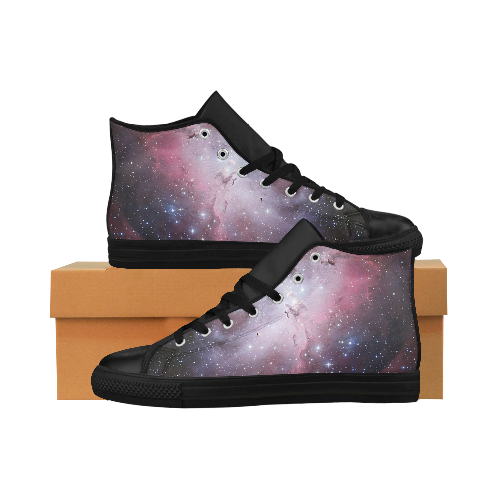 Eagle Nebula Aquila High Top Microfiber Leather Men's Shoes (Model 032)