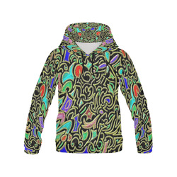 swirl retro abstract All Over Print Hoodie for Men (USA Size) (Model H13)