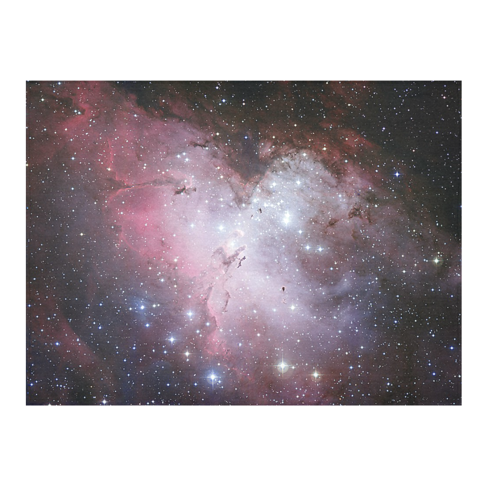 Eagle Nebula Cotton Linen Tablecloth 52"x 70"