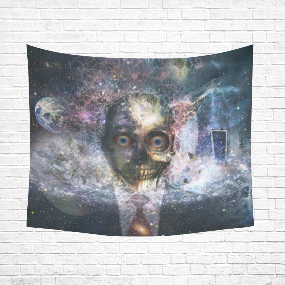 Death is not the end Cotton Linen Wall Tapestry 60"x 51"