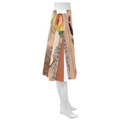 Monsieur Le Chat Mnemosyne Women's Crepe Skirt (Model D16)