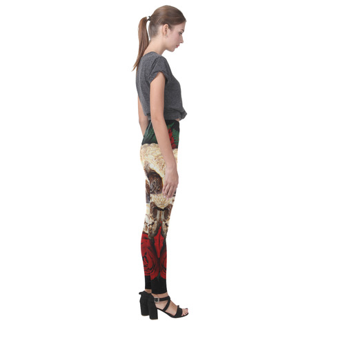 Skull & Rose Cassandra Women's Leggings (Model L01)