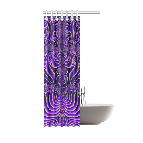 Exquisite Purple Sunset Fractal Abstract Shower Curtain 36"x72"