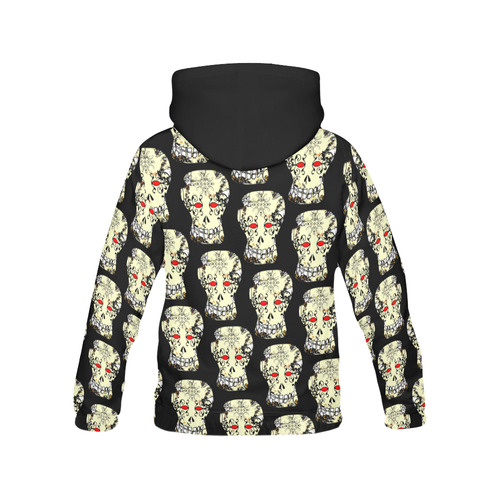 Gothic Sugar Skull by Martina Webster All Over Print Hoodie for Women (USA Size) (Model H13)