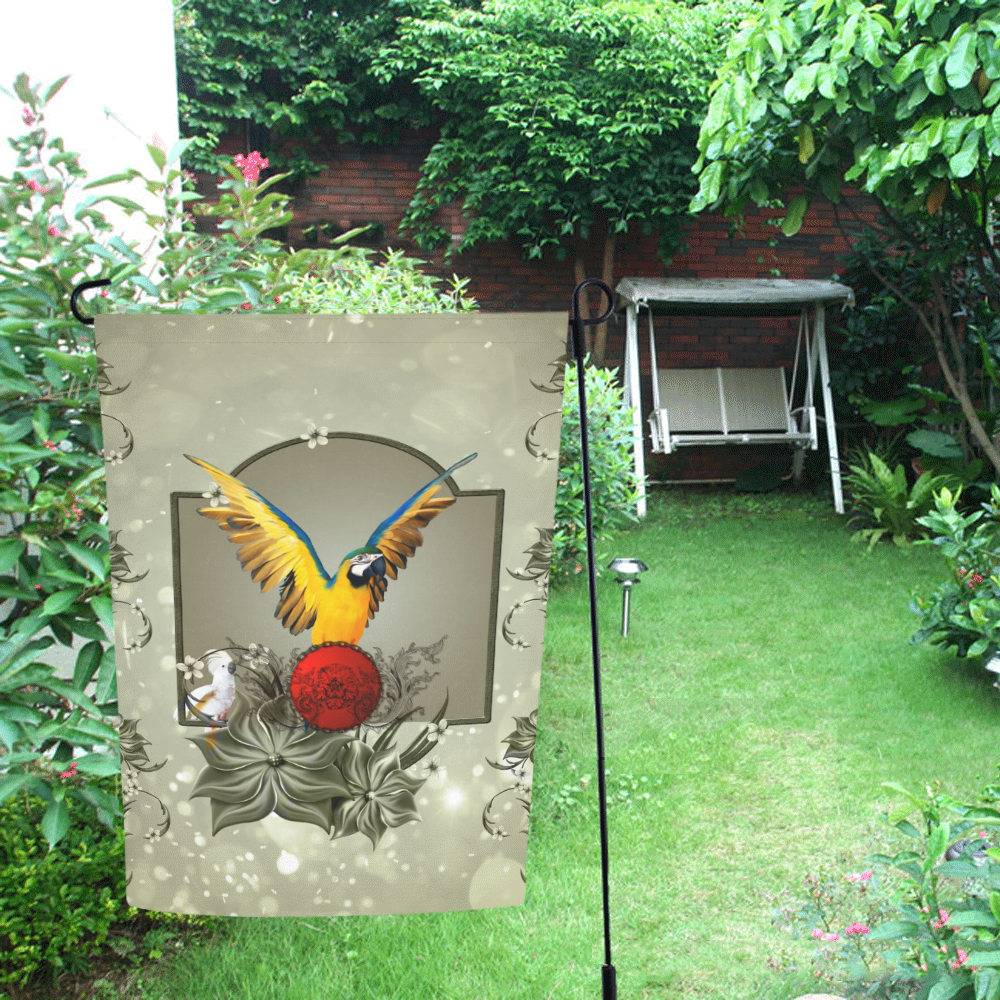 Wonderful parrot Garden Flag 12‘’x18‘’（Without Flagpole）