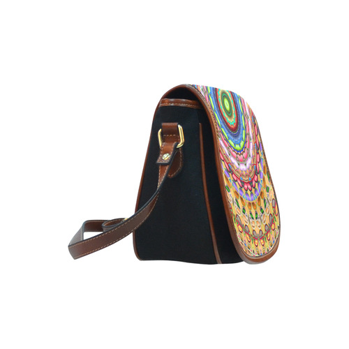 Peace Mandala Saddle Bag/Small (Model 1649)(Flap Customization)