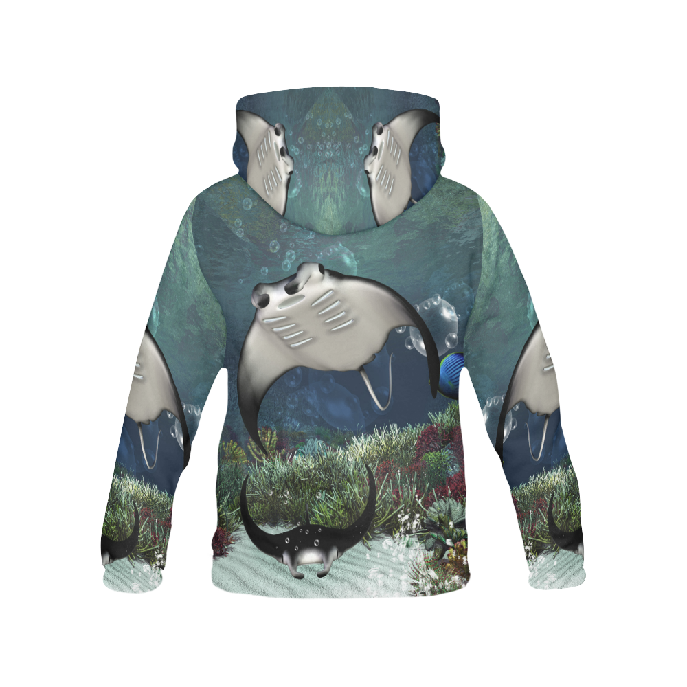 Awesme manta All Over Print Hoodie for Men (USA Size) (Model H13)