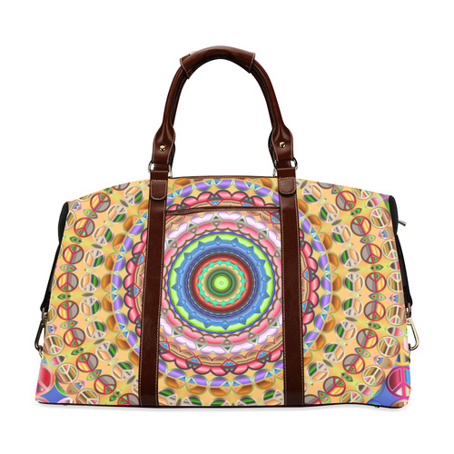 Peace Mandala Classic Travel Bag (Model 1643) Remake