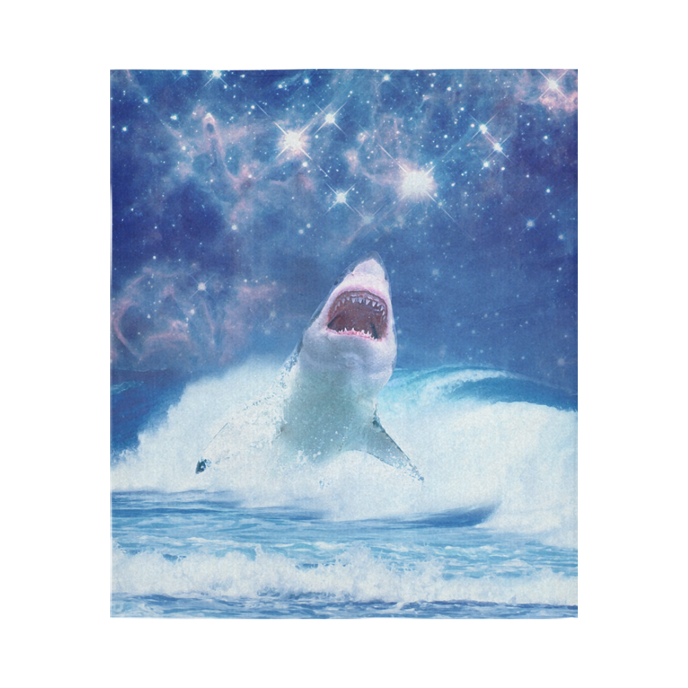 STAR KILLER shark Cotton Linen Wall Tapestry 51"x 60"