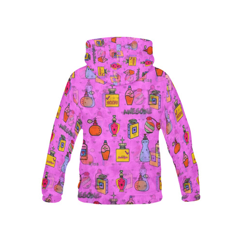 Flakon Popart by Nico Bielow All Over Print Hoodie for Kid (USA Size) (Model H13)
