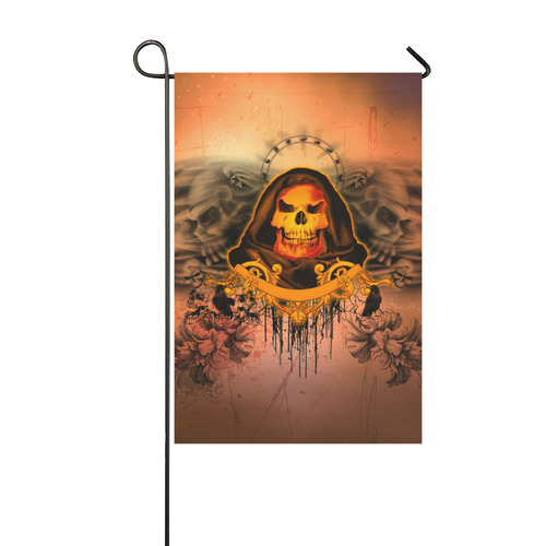 The skulls Garden Flag 12‘’x18‘’（Without Flagpole）