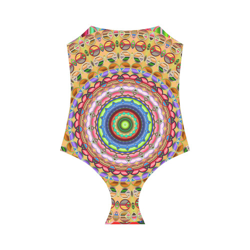 Peace Mandala Strap Swimsuit ( Model S05)