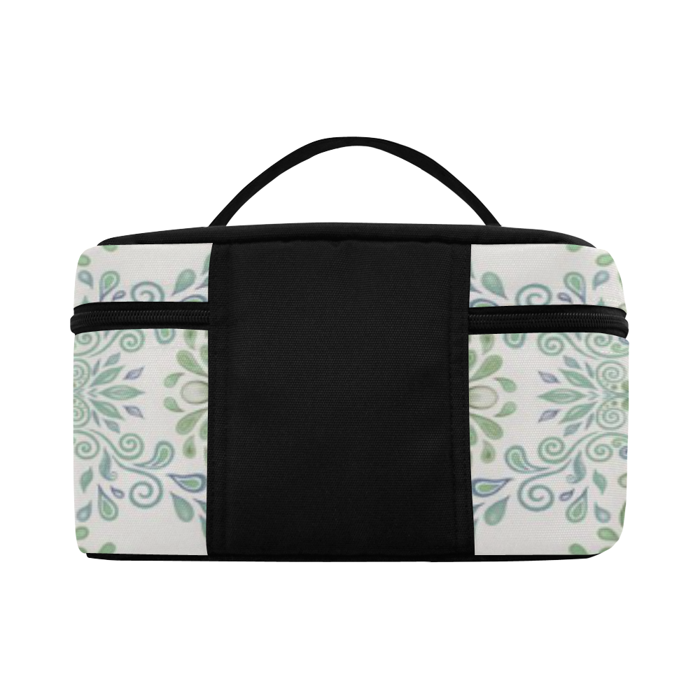Blue and Green pattern Lunch Bag/Large (Model 1658)