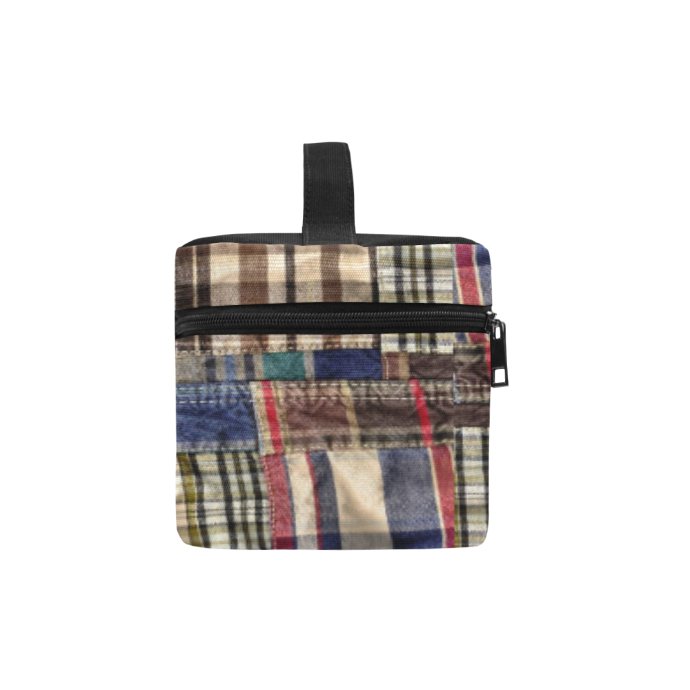 patchwork plaid / tartan Lunch Bag/Large (Model 1658)